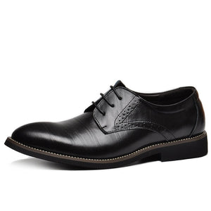 REETENE Oxford Shoes For Men Genuine Leather