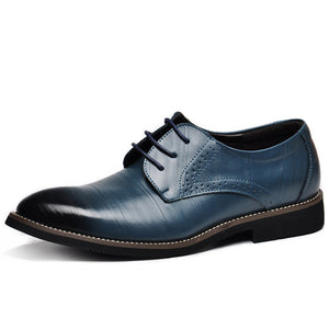 REETENE Oxford Shoes For Men Genuine Leather
