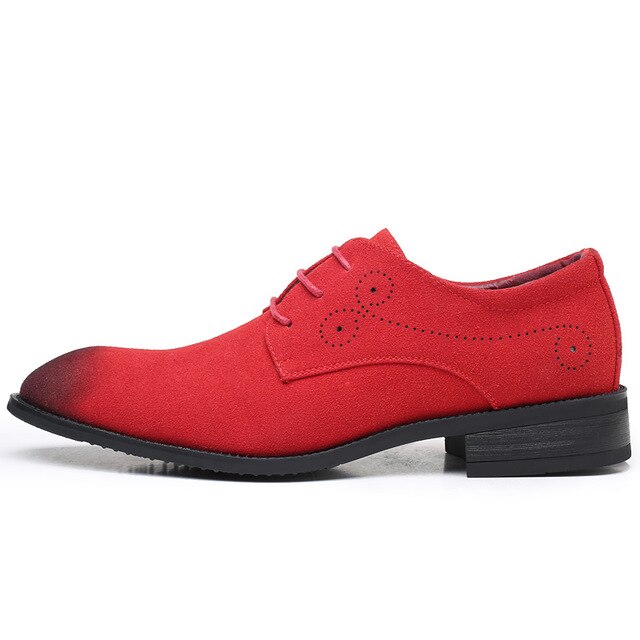REETENE High Quality Leather Suede Shoes