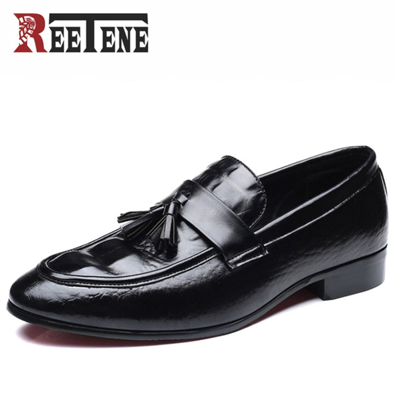 Reetene Men Dress Shoes High Quality Leather Men Shoes